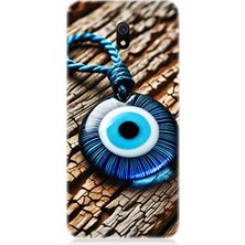 Xiaomi Redmi 8A Uyumlu Nazarlıkta Ahşap Koruma Gücü  Desenli Silikon Kılıf