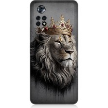 Xiaomi Poco X4 Pro 5g Uyumlu Kral Aslanın Gururlu Bakışı  Desenli Silikon Kılıf