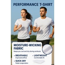 Kaelaurean Kadın Performans Spor Tişört Hızlı Kuruyan Esnek ve Dayanıklı Kumaş Nem Emici Spor T-Shirt