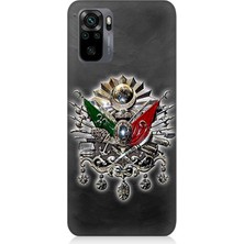 Xiaomi Redmi Note 10 Uyumlu Osmanlı Arması Detaylı Sanat  Desenli Silikon Kılıf