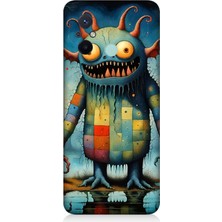Xiaomi Redmi 12C Uyumlu Tuhaf Canavar Gülümsemesi  Desenli Silikon Kılıf