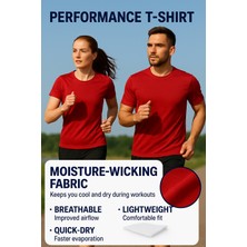 Kaelaurean Kadın Performans Spor Tişört Hızlı Kuruyan Esnek ve Dayanıklı Kumaş Nem Emici Spor T-Shirt