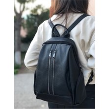 Monalisa Home Kadın Çok Bölmeli Yıkama Deri Sırt Çanta