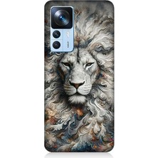 Xiaomi Mi 12T Uyumlu Aslan Asaletin Sessiz Gücü  Desenli Silikon Kılıf