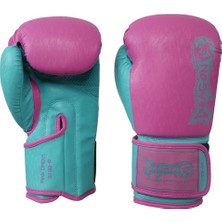 Dragondo 30133-P Pink Dream Boks Eldiveni 3,5 Metre Boks Bandajı ve Şeffaf Dişlik Kick Boks Seti