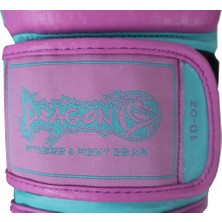 Dragondo 30133-P Pink Dream Boks Eldiveni 3,5 Metre Boks Bandajı ve Şeffaf Dişlik Kick Boks Seti