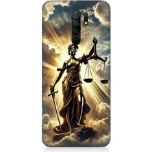 Xiaomi Redmi 9 Uyumlu Adaletin Gücü Parlıyor  Desenli Silikon Kılıf