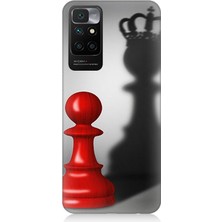 Xiaomi Redmi 10 Uyumlu Piyonun Taçlı Hayali  Desenli Silikon Kılıf