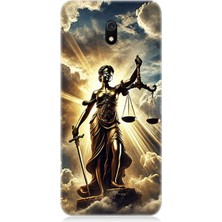 Teknomeg Xiaomi Redmi 8A Uyumlu Adaletin Gücü Parlıyor  Desenli Silikon Kılıf