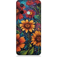 Teknomeg Xiaomi Redmi 12C Uyumlu Canlı Bahar Çiçekleri Patlaması  Desenli Silikon Kılıf