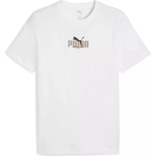 Puma Graphic Tee Baskılı Günlük T-Shirt Beyaz  68803202