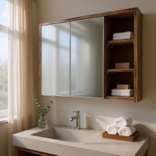 Iki Kapaklı Banyo Dolabı