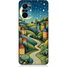 Teknomeg Xiaomi Poco F3 Uyumlu Yıldızlı Tepede Masal  Desenli Silikon Kılıf