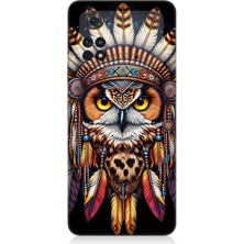 Teknomeg Xiaomi Poco M4 Pro Uyumlu Kabile Baykuşunun Bilgeliği  Desenli Silikon Kılıf