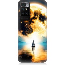 Teknomeg Xiaomi Redmi 10 Uyumlu Güneşin Ardında Umut  Desenli Silikon Kılıf