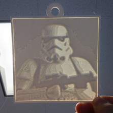 BYR Stormtrooper Litofan (Plastik Aparattır) 3D