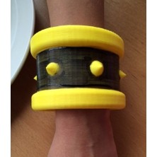 BYR Cosplay Kostümü Için Spikey Bilezik (Plastik Aparattır) 3D
