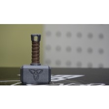 BYR Thor'un Çekici Mjolnir Anahtarlık 2.0 (Plastik Aparattır!!!) 3D