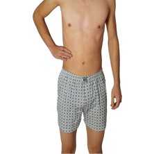 Erkek Karişik 12'li Paket Seher Yıldızı Desenli Boxer Şort