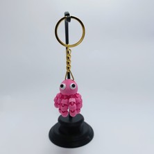 Ahtapot Pembe - Eklemli Anahtarlık