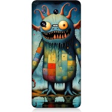 Teknomeg Xiaomi Mi 13 Pro 5g Uyumlu Tuhaf Canavar Gülümsemesi  Desenli Silikon Kılıf