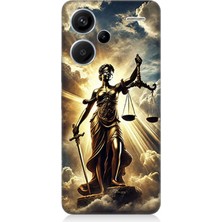 Teknomeg Xiaomi Redmi Note 13 Pro Plus Uyumlu Adaletin Gücü Parlıyor  Desenli Silikon Kılıf