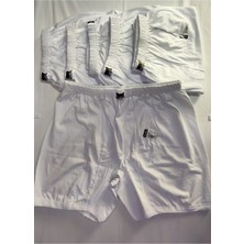 Erkek Beyaz Paçalı Külot 6 Adet