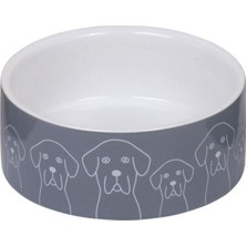 Seramik Mama Kabı Ø 12 x 4,5 Cm, 0,25L, Gri, Şık ve Kullanışlı Tasarım