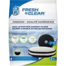 Iki Adet Kedi Suluğu Su Filtre Kartuşu Beyaz, Temiz ve Sağlıklı Içme Suyu