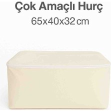 Bamer Home Tekstil 6'lı Kumaş Hurç Seti-Yastık Kıyafet Saklama-Karışık Renk