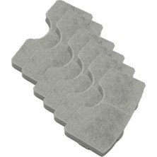 Gri Renkli Uyumu Yedek Filtre Seti 6'lı Akıllı Evcil Hayvan Su Sebili Için