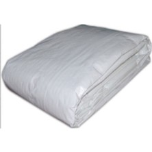 3x6 M Beyaz Polietilen Branda Su Geçirmez Balkon ve Çit Gölgelik