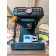 Arche Ceramic El Yapımı Seramik Fincan - Türk Kahvesi / Espresso Bardağı - Bulut Desenli - 90 ml