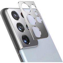 Miray Life Sm Galaxy S21 Ultra 3D Metal Kamera Koruyucu Metal LENS-(5775) - EMY7270-9871