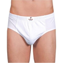 Seher Erkek Yıldızı Beyaz 12'lı Slip Külot 005