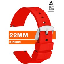 Trendburada 22mm Fossil-Welder-Wesse-Casio-Armani-Omega-Seiko-Tissot Saat Uyumlu Silikon Saat Kordonu Kayışı MR1