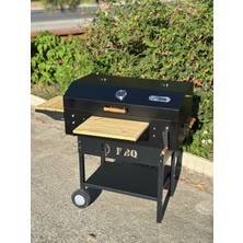 Defne Barbekü Mangal Ayarlanabilir Ateş Tepsili Barbekü