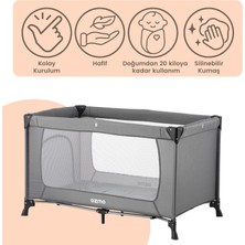 Ozmo Aura Oyun Parkı 70x120 Cm + Yataklı