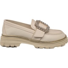Ventes Kemer Taşlı Kadın Loafer Ayakkabı 989515-5Z