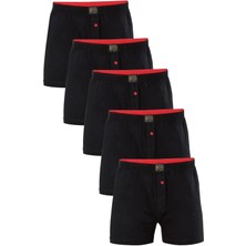 Erkek 5'li Havlu Bel %100 Pamuk Penye Boxer