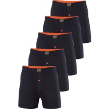 Erkek 5'li Havlu Bel %100 Pamuk Penye Boxer