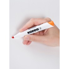 Kores Çok Renkli Yapıştırıcı Tahta Kalemi Yuvarlak Uçlu 10'lu