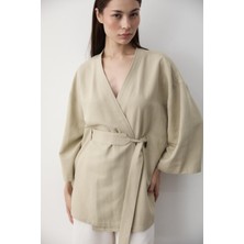Mint Iç Kemerli Kimono