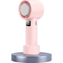 Yüksek Hızlı El USB Taşınabilir Mini Dijital Ekran Masaüstü Fan (Yurt Dışından)