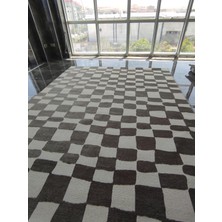 Geometrik Kare Desenli Dokuma Zarif Kilim 240*305