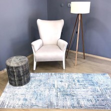 Hoom Rugs Ares 1005 Mavi Leke Tutmaz Dikdörtgen Salon Halısı Halı