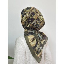 Meduse Desen Eşarp - Haki