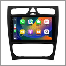 Govimaks MERCEDES W203 CLK SİYAH 2002-2004 UYUMLU 4 GB RAM 64 GB HAFIZA ANDROID MULTIMEDIA TEYP