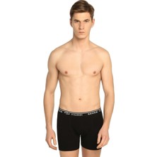 Qulat Erkek Likralı Boxer 6'lı Paket ELF568S0060CCM6 0060 Siyah Desenli Konforlu Kullanım