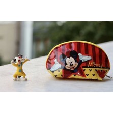 Renkli Mickey Mouse Makyaj ve Süs Çantası, Şahmat Temalı, Eğlenceli ve Şık Tasarım